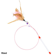 Load image into Gallery viewer, Cat Interactive Toy Funny Feather Teaser Wand Toy with Bell Cat Stick Toy for Kitten Playing Teaser Wand Toy Cat Supplies
