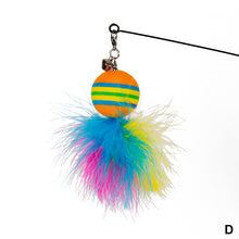 Load image into Gallery viewer, Cat Interactive Toy Funny Feather Ball Teaser Wand Toy with Bell Cat Stick Toy for Kitten Playing Teaser Wand Toy Cat Supplies
