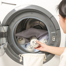 Load image into Gallery viewer, 1pc 5/7cm Reusable Wool Dryer Balls Fleece Dry Ball Natural Fabric Softener Reduce Wrinkles Laundry Washing Machine Accessories
