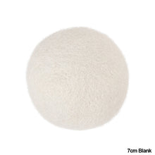 Load image into Gallery viewer, 1pc 5/7cm Reusable Wool Dryer Balls Fleece Dry Ball Natural Fabric Softener Reduce Wrinkles Laundry Washing Machine Accessories
