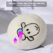 Load image into Gallery viewer, 6pcs 7cm Reusable Wool Dryer Balls Set with Storage Bag Fleece Dry Ball Natural Fabric Softener Reduce Wrinkles Laundry Washing Machine Accessories
