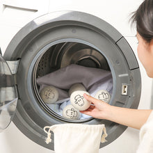 Load image into Gallery viewer, 6pcs 7cm Reusable Wool Dryer Balls Set with Storage Bag Fleece Dry Ball Natural Fabric Softener Reduce Wrinkles Laundry Washing Machine Accessories
