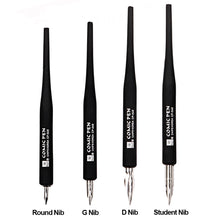 Load image into Gallery viewer, Comic Animation Sketching Art Pen Holder with Nib Set Cartoon Drawing Dipping Pen Round Nib Line Drawing Pen
