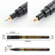 Load image into Gallery viewer, Gold Hand-painted Graffiti DIY Waterproof Acrylic Mark Nail Polish Pen Nail Art Creative Gold Fashion Manicure Pen

