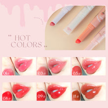 Load image into Gallery viewer, Creative First Kiss Love Stick Lipstick Pen Mirror Watershine Lip Glaze Cosmetics Water Moisturizing Lip Gloss Makeup Cosmetics
