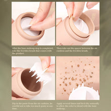 Load image into Gallery viewer, Face Fake Freckles Air Cushion Waterproof Long Lasting Liquid Powder Quick Dry Natural Face Freckles Stamp Makeup with Brush
