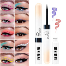Load image into Gallery viewer, Waterproof Color Liquid Eyeliner Pen Smooth Fluent Colorful Liquid Matte Sweat-proof Eye Liner Pencil Versatile Eye Makeup Cosmetic
