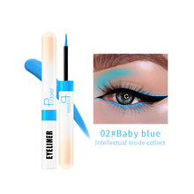 Load image into Gallery viewer, Waterproof Color Liquid Eyeliner Pen Smooth Fluent Colorful Liquid Matte Sweat-proof Eye Liner Pencil Versatile Eye Makeup Cosmetic
