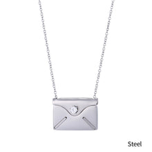 Load image into Gallery viewer, Valentine's Day Gift Custom Couple Necklace Envelope Love Letter Necklace Alloy Lettering Women Pendant Creative Design Gift
