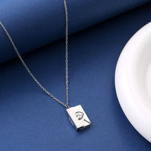 Load image into Gallery viewer, Heart Envelope Love Letter Necklace Valentine's Day Gift Couple Necklace Alloy Lettering Women Pendant Creative Gift Accessories
