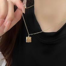 Load image into Gallery viewer, Vintage Photo Frame Engraved Letter Necklace Valentine's Day Couple Necklace Alloy Lettering Women Pendant Creative Gift Accessories
