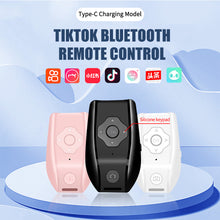 Load image into Gallery viewer, Rechargeable Wireless Bluetooth-compatible Remote Control for Smartphones Camera Shutter Release for Photos Selfies Page Turning
