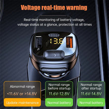 Load image into Gallery viewer, Car Bluetooth 5.1 FM Transmitter Dual USB QC3.0 Fast Charger Wireless Handsfree Audio Receiver MP3 Player Car Kit

