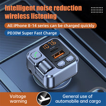 Load image into Gallery viewer, FM Transmitter Handsfree Car Bluetooth 5.1 MP3 Player Stereo Car FM Modulator PD30W Quick Charge Car Aux Bluetooth Adapter
