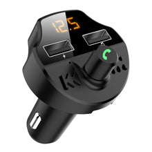 Load image into Gallery viewer, Car Bluetooth FM Transmitter MP3 Music U Disk Player Multifunction Handsfree Audio Receiver Dual USB Charger Car Kit Accessories
