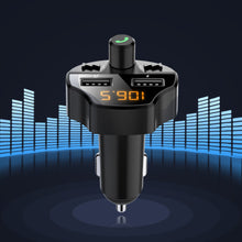 Load image into Gallery viewer, Car Bluetooth FM Transmitter MP3 Music U Disk Player Multifunction Handsfree Audio Receiver Dual USB Charger Car Kit Accessories
