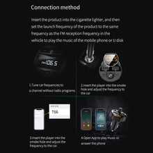Load image into Gallery viewer, Car Bluetooth FM Transmitter MP3 Music U Disk Player Multifunction Handsfree Audio Receiver Dual USB Charger Car Kit Accessories
