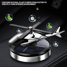 Load image into Gallery viewer, Car Air Freshener Solar Power Plane Fragrance Diffuser Ornament Dashboard Helicopter Style Perfume Decoration
