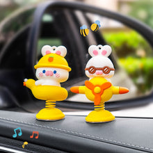 Load image into Gallery viewer, Cute Car Interior Decoration Spring Shaking Shaking Doll Rabbit Auto Dashboard Ornaments Accessories
