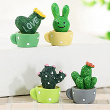 Load image into Gallery viewer, Car Cactus Potted Rabbit Ornaments Auto Center Console Accessories Desktop Dolls Small Cake Baking Resin Decorations Toys
