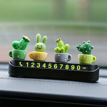 Load image into Gallery viewer, Car Cactus Potted Rabbit Ornaments Auto Center Console Accessories Desktop Dolls Small Cake Baking Resin Decorations Toys
