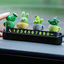 Load image into Gallery viewer, Car Cactus Potted Rabbit Ornaments Auto Center Console Accessories Desktop Dolls Small Cake Baking Resin Decorations Toys
