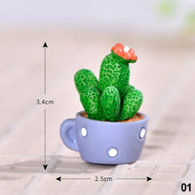 Load image into Gallery viewer, Car Cactus Potted Rabbit Ornaments Auto Center Console Accessories Desktop Dolls Small Cake Baking Resin Decorations Toys

