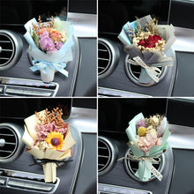 Load image into Gallery viewer, Car Air Outlet Perfume Decoration Immortal Dried Bouquet Small Fresh Air Conditioning Mouth Gypsophila paniculata Fragrance Clip
