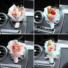 Load image into Gallery viewer, Car Air Outlet Perfume Decoration Immortal Dried Bouquet Small Fresh Air Conditioning Mouth Gypsophila paniculata Fragrance Clip
