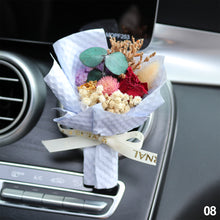 Load image into Gallery viewer, Car Air Outlet Perfume Decoration Immortal Dried Bouquet Small Fresh Air Conditioning Mouth Gypsophila paniculata Fragrance Clip
