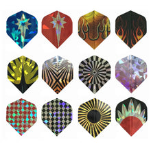 Load image into Gallery viewer, 30PCS PET Darts Flights Dart Feather Outdoor Wing Tail Mixed Pattern
