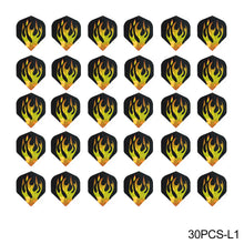 Load image into Gallery viewer, 30PCS PET Darts Flights Dart Feather Outdoor Wing Tail Mixed Pattern

