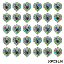 Load image into Gallery viewer, 30PCS PET Darts Flights Dart Feather Outdoor Wing Tail Mixed Pattern
