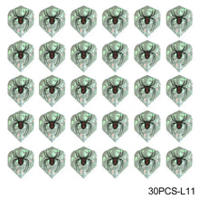 Load image into Gallery viewer, 30PCS PET Darts Flights Dart Feather Outdoor Wing Tail Mixed Pattern
