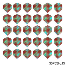 Load image into Gallery viewer, 30PCS PET Darts Flights Dart Feather Outdoor Wing Tail Mixed Pattern
