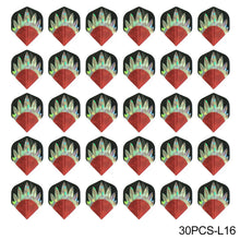 Load image into Gallery viewer, 30PCS PET Darts Flights Dart Feather Outdoor Wing Tail Mixed Pattern
