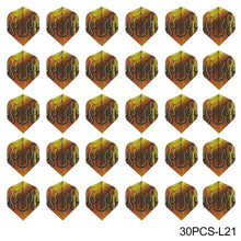 Load image into Gallery viewer, 30PCS PET Darts Flights Dart Feather Outdoor Wing Tail Mixed Pattern

