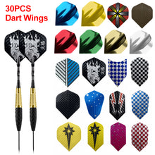 Load image into Gallery viewer, 30PCS PET Darts Flights Dart Feather Outdoor Wing Tail Mixed Pattern
