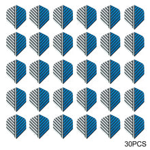 Load image into Gallery viewer, 30PCS PET Darts Flights Dart Feather Outdoor Wing Tail Mixed Pattern
