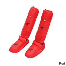 Load image into Gallery viewer, Unisex Adult Child Taekwondo Equipment MMA Suit Leg Shin Guard Hand Palm Foot Protector
