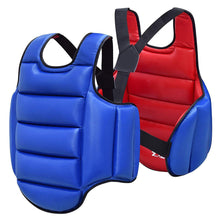 Load image into Gallery viewer, Taekwondo Reversible Chest Guard Body Protector Vest Martial Arts Rib Shield Armour Training Uniform For Karate Judo Kickboxing
