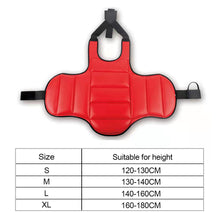 Load image into Gallery viewer, Taekwondo Reversible Chest Guard Body Protector Vest Martial Arts Rib Shield Armour Training Uniform For Karate Judo Kickboxing

