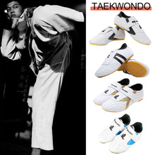 Load image into Gallery viewer, Breathable White Taekwondo Shoes Kung Fu Shoes Wushu Taichi Karate Martial Arts Wrestling Fighting Sneakers
