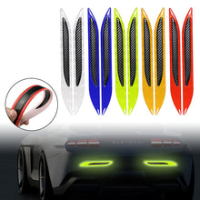 Load image into Gallery viewer, 2Pcs Universal Carbon fiber Car Sticker Bumper Protector Reflective Strips Truck Auto Motorcycle Anti-Scratch Warning Stickers
