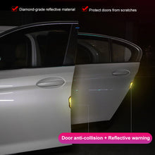 Load image into Gallery viewer, 2Pcs Universal Carbon fiber Car Sticker Bumper Protector Reflective Strips Truck Auto Motorcycle Anti-Scratch Warning Stickers
