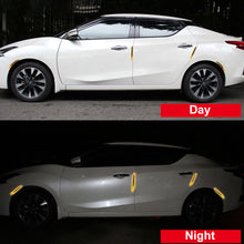 Load image into Gallery viewer, 2Pcs Universal Carbon fiber Car Sticker Bumper Protector Reflective Strips Truck Auto Motorcycle Anti-Scratch Warning Stickers
