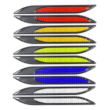 Load image into Gallery viewer, 2Pcs Universal Carbon fiber Car Sticker Bumper Protector Reflective Strips Truck Auto Motorcycle Anti-Scratch Warning Stickers
