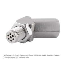 Load image into Gallery viewer, Universal 45 Degrees Design O2 Oxygen Sensor Adapter Extender Bung Extension Catalytic Converter O2 Oxygen Sensor Spacer For Off Road Vehicles
