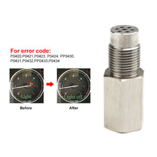 Load image into Gallery viewer, Universal Stainless Steel Check Engine Light CEL mini catalyst O2 Sensor Spacer Adapter M18X1.5 Automobile Parts Exhaust Pipe Oxygen Sensor Extension

