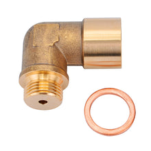 Load image into Gallery viewer, Universal Brass Fitting M18 x 1.5 Connector Plug Kit P0420 P0430 Exhaust 90 Degree O2 Oxygen Sensor Spacer Extender Tool
